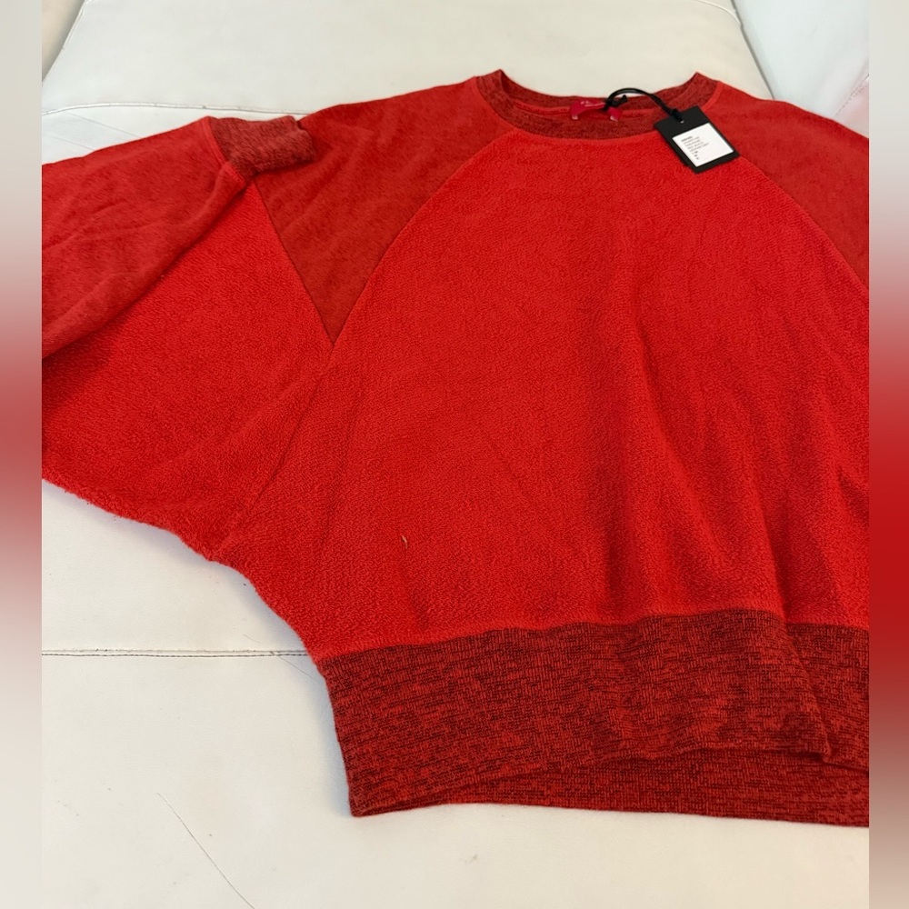 n:PHILANTHROPY red Sweatpants & sweatshirt & top 3 piece holiday coord Set small - Picture 9 of 14